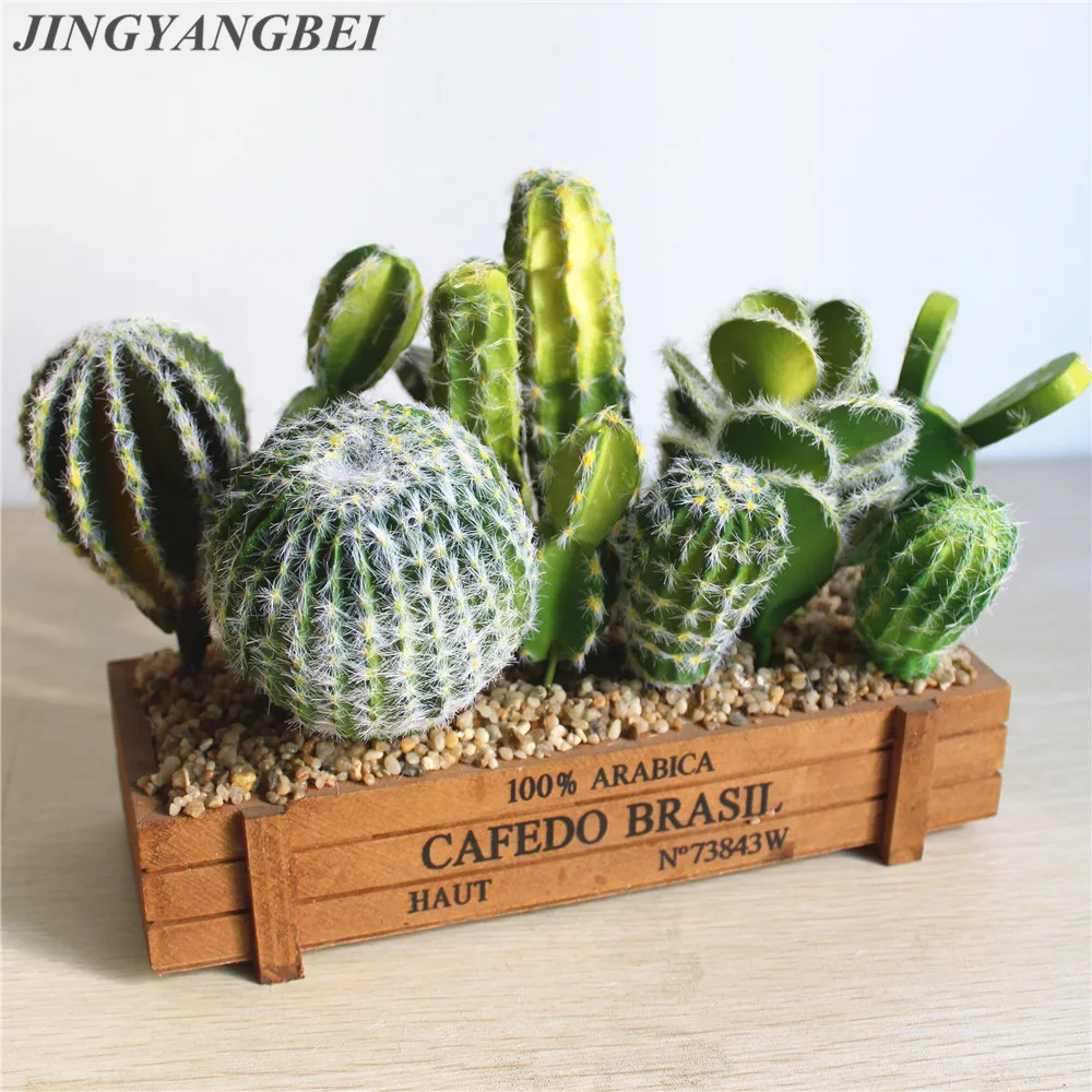 Artificial Flock Cactus Cactus Multicolor Plant Fake Flower Ball Home Table Decoration Desert Plant Landscape Wedding Decoration