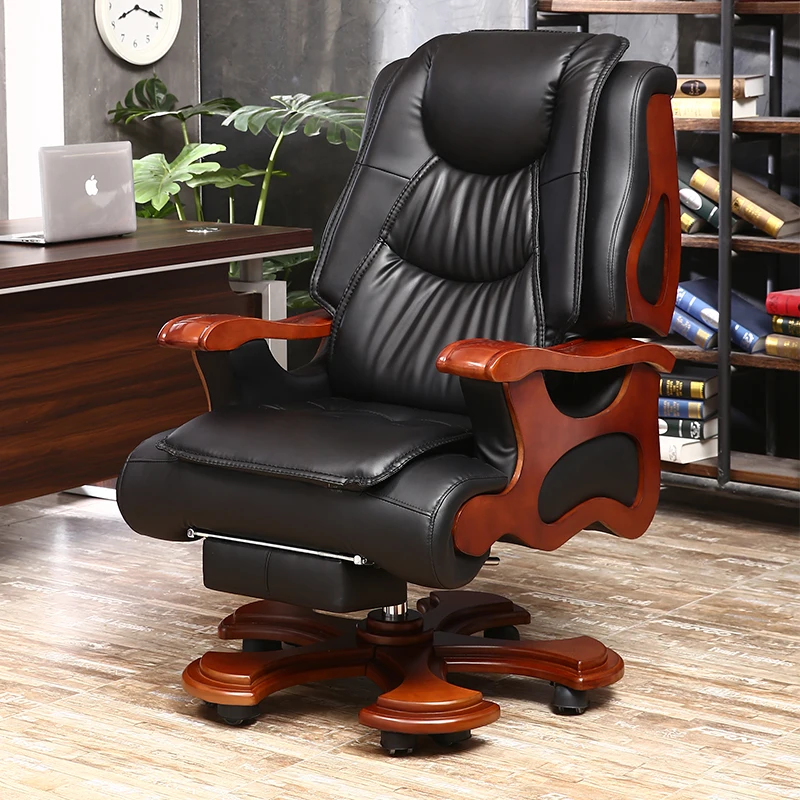 

Офисное кресло с механизмом сна, поддержка поясницы, для ленивых, кожаный, эргономичный, для кабинета, шезлонг, офисная мебель