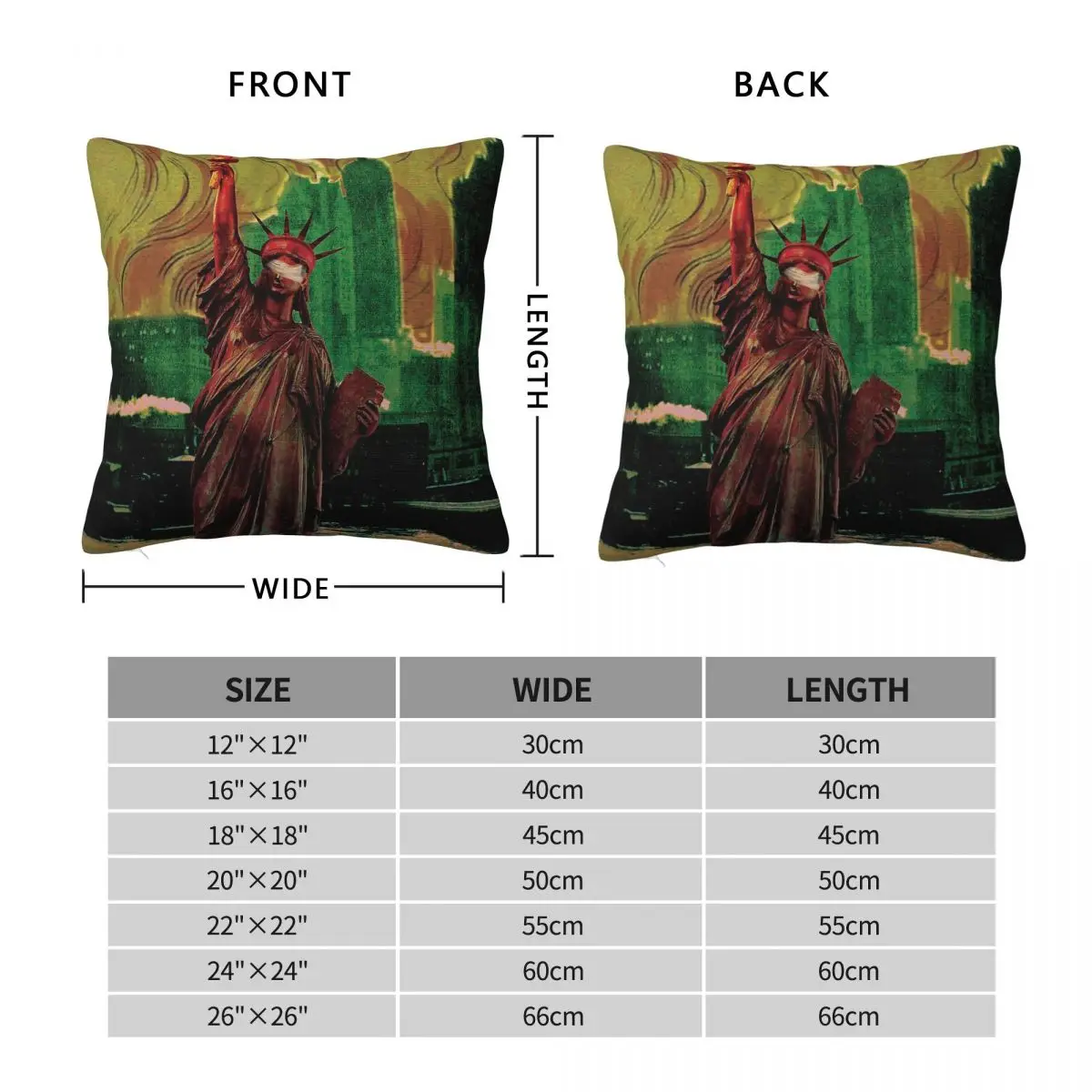 Libertas Sinking Pillowcase Polyester Linen Velvet Printed Zip Decorative Sofa Cushion Cover