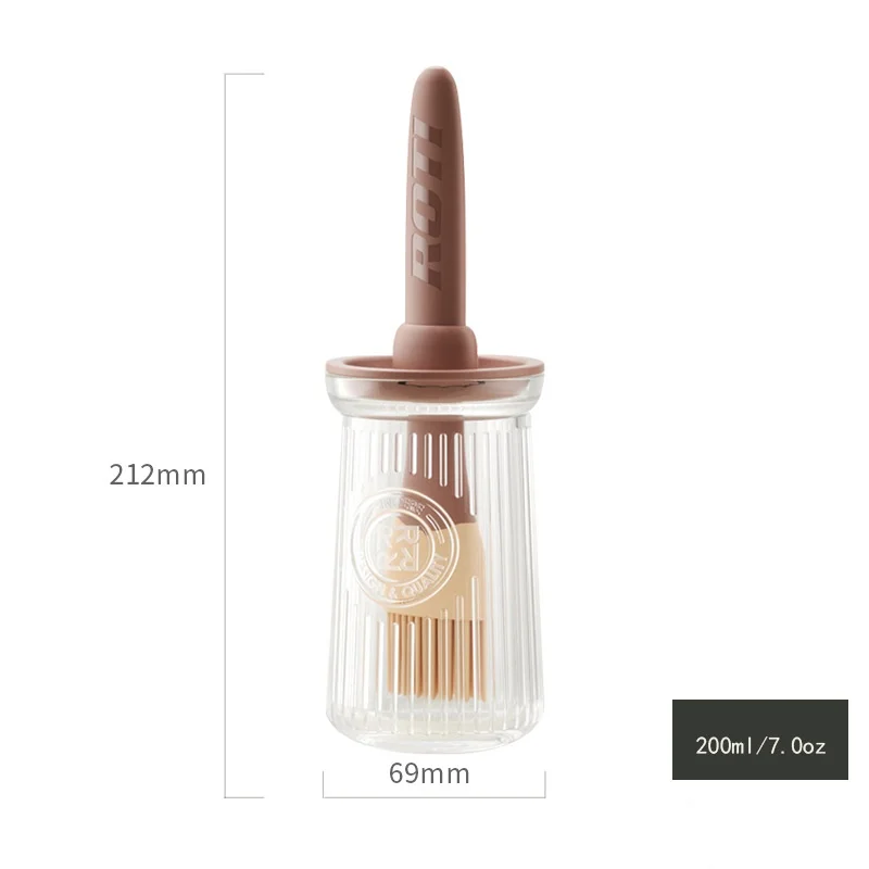 Kitchen silicone oil brush household high-temperature oil brush oil bottle one seasoning bottle barbecue brush pancake tool oil