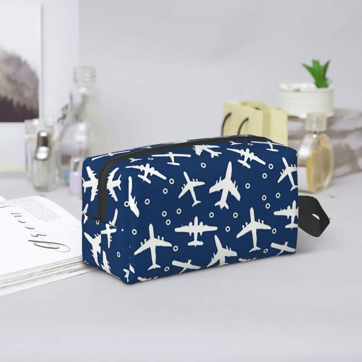 

Косметичка-органайзер для пилотов Boeing 777X Captain Stripes Aviation Aviator Flight Pilot, дорожный несессер для хранения туалетных принадлежностей