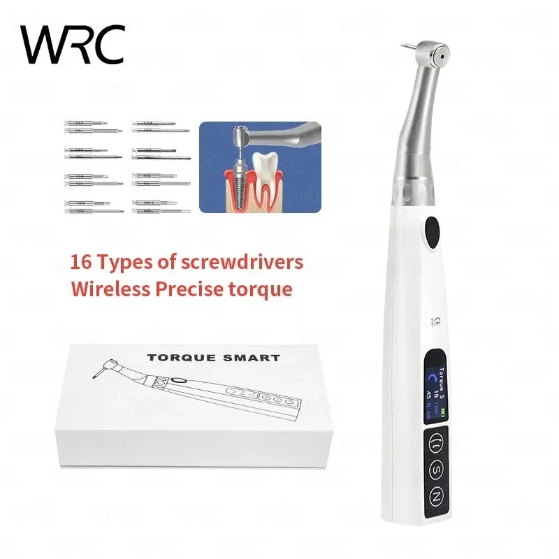 

1Set Dental Implant Electric Torque Wrench Tools Wireless Portable Universal Contra Angle Motor 360° Rotation Dentist Equipment