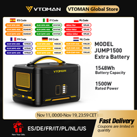 VTOMAN Jump 1500 Extra Battery 1548Wh, Backup LiFePO4 (LFP) Battery Jump 1000 & Jump 1500X & Jump 1800 Power