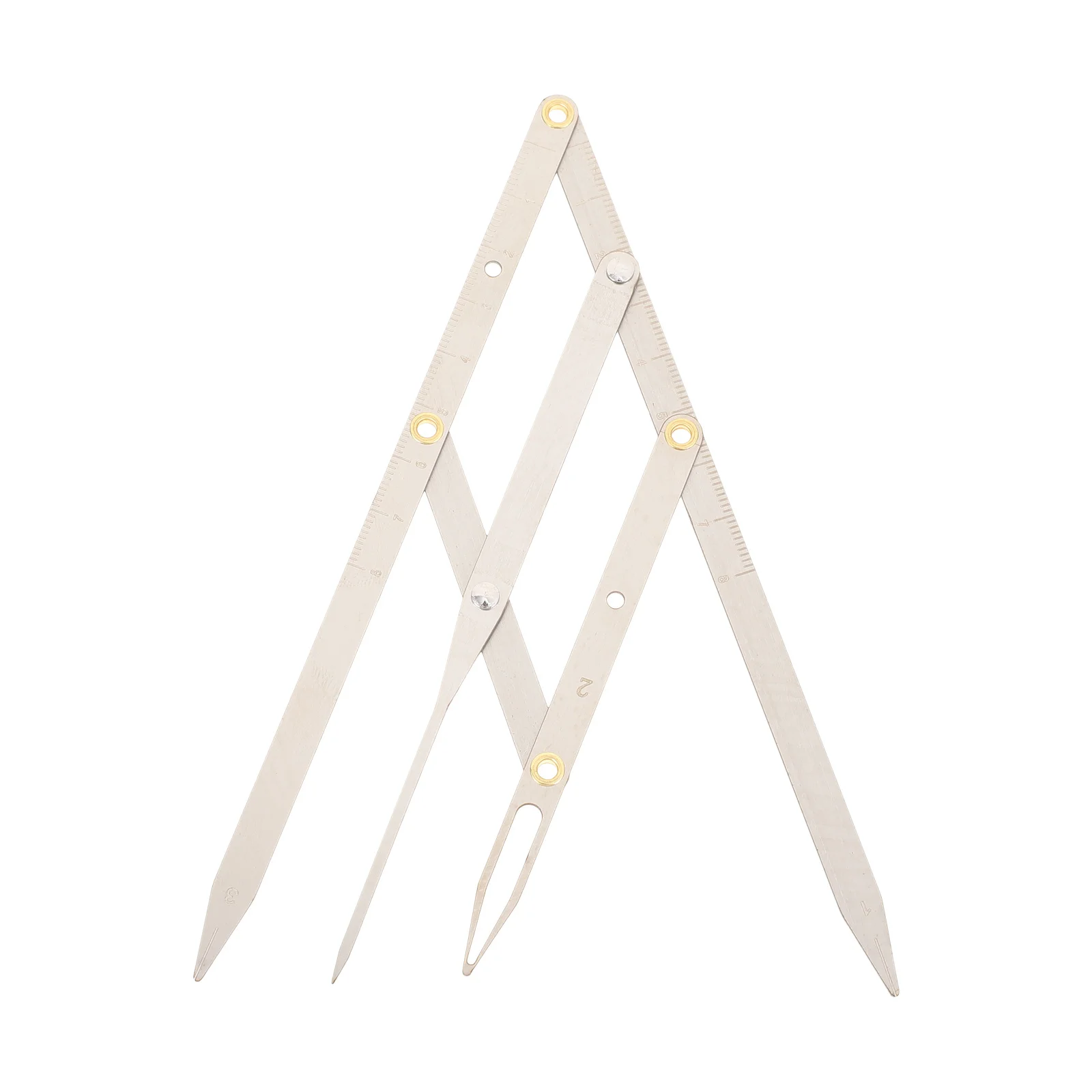 

1Pcs Professional Stainless Steel Sliding Eyebrow Ruler Adjustable Size Golden Ratio Measuring Tool Positioning