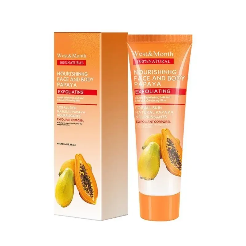 Xiyue Papaya Cleansing gel gently exfoliates eliminates dead skin reduces rough skin and brightens delicate and soft skin