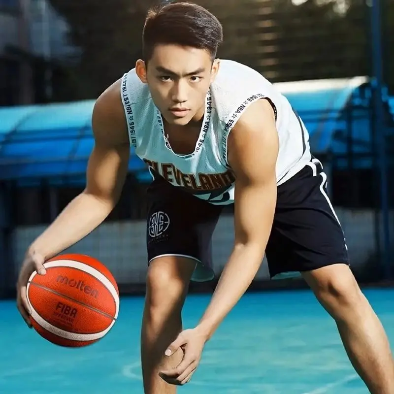 몰텐 BG5000 사이즈 7 풀 그레인 가죽 농구공 FIBA 인증 올림픽 실내 토너먼트 전문가용