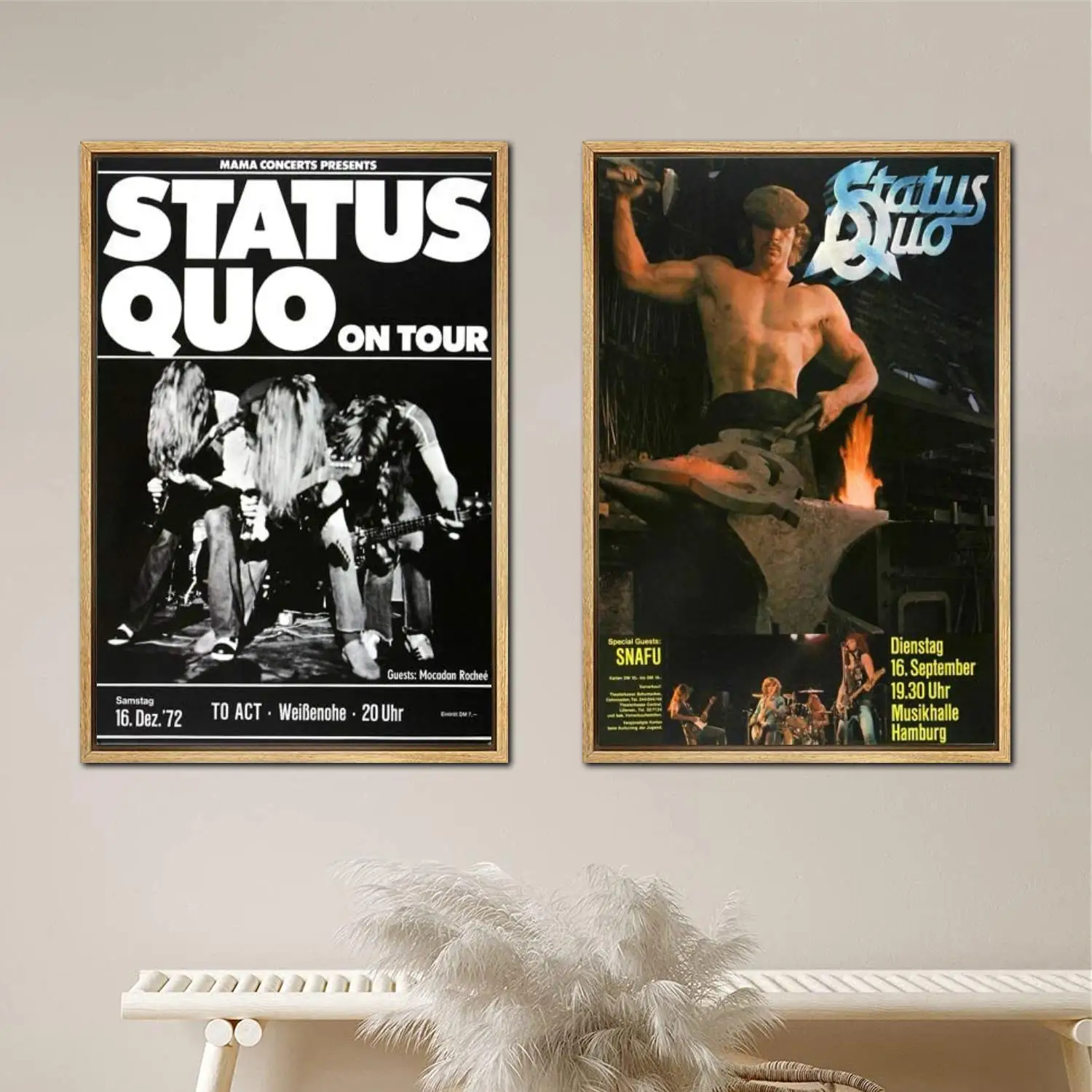 Status Quo Poster Painting 24x36 Wall Art Canvas Posters room decor Modern Family bedroom Decoration Art wall decor