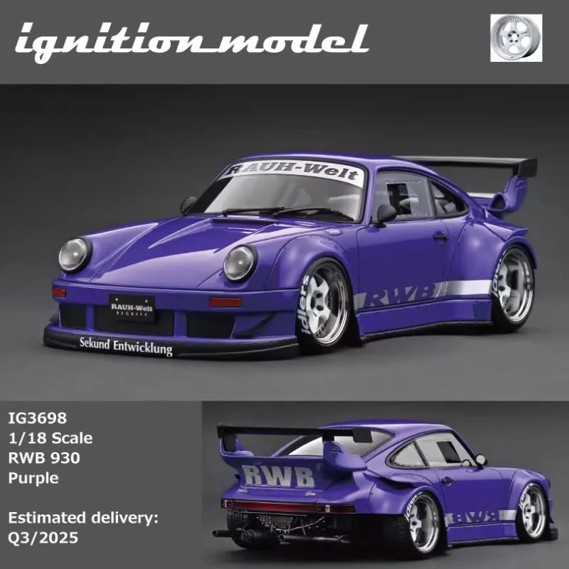 

In stock: 1:18 RWB 930 wide-body modified die-cast resin car model, boys' festival gift toy, adult decorative item.