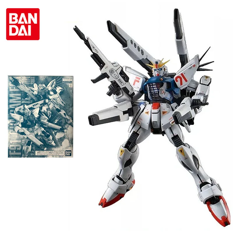 Набор моделей Bandai Gundam аниме фигурки PB Limited MG F91 Gundam 2,0 передвижной костюм вариации Фигурки игрушки для детей