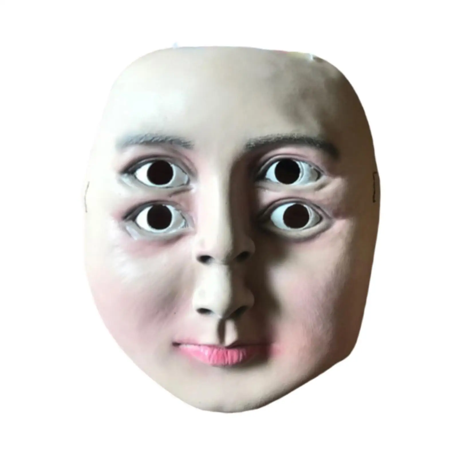 Maschera di Halloween Copertura per il viso Maschera spaventosa per quattro occhi Maschera in lattice per occhi multipli per fantasia