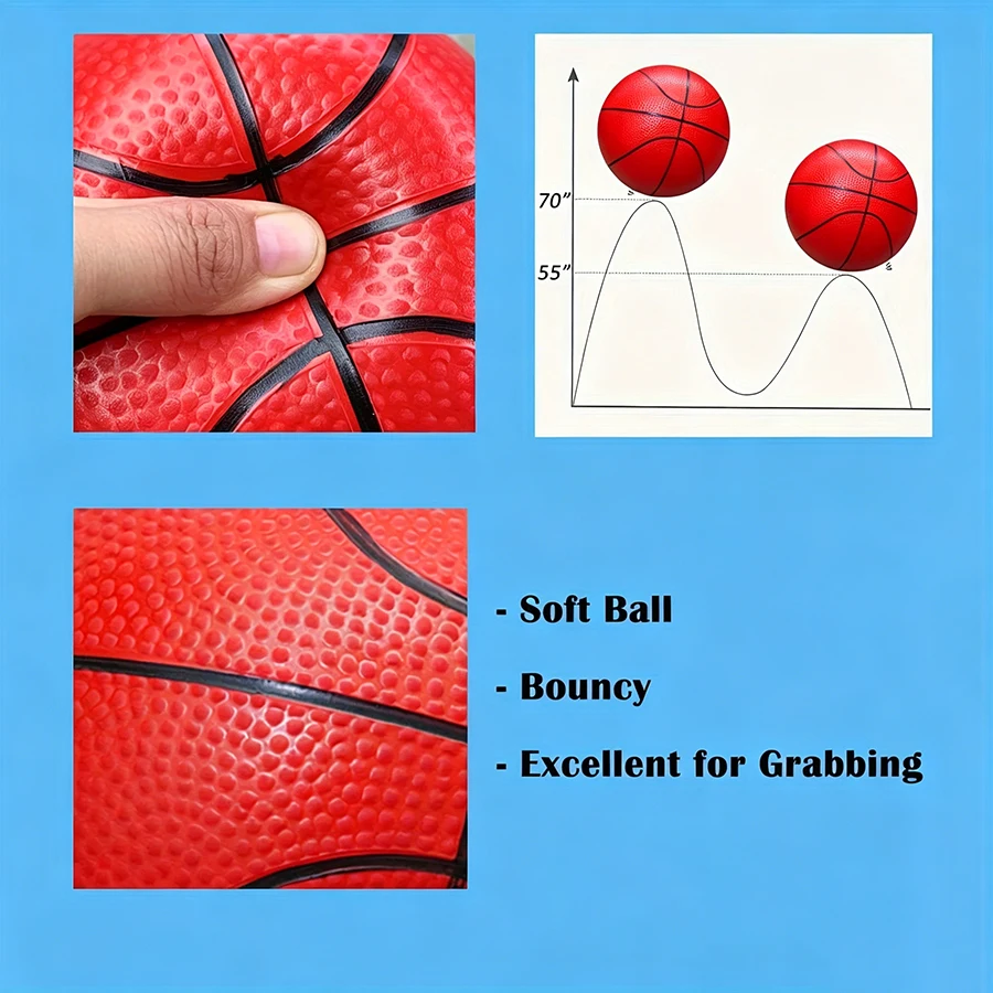 Mini 5" Inflatable Basketball Football Rugby Toy Small Patting Ball Outdoor Sports Throwing Games Christmas Birthday Gift JXB