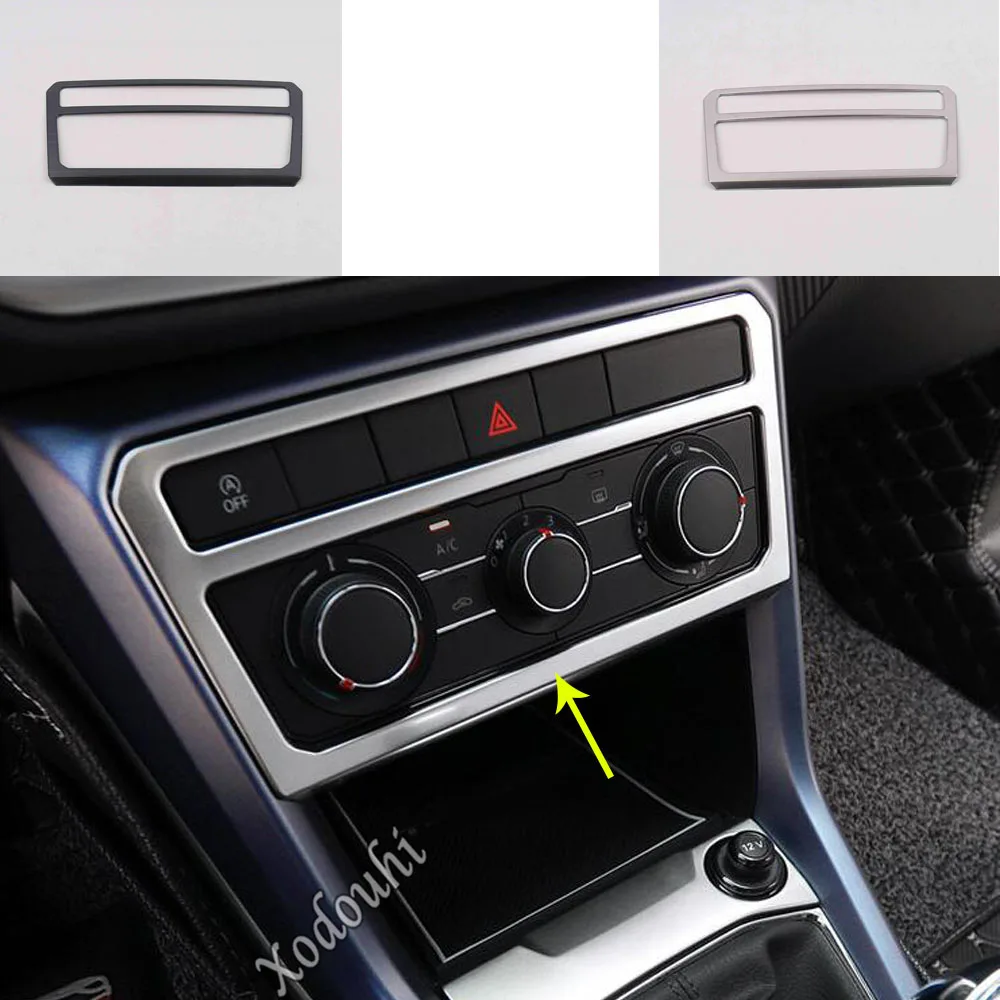 

For Volkswagen VW T-cross Tcross 2019 2020 2021 2022 2023 Sticker Middle Console Temperature Air-condition Volume Switch Frame