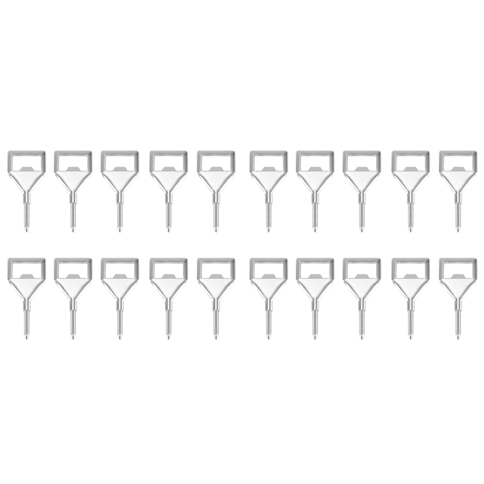 

B28C-Pack Of 20 Bottle Opener Blanks Metal Thread Beer Opener, Inserts Kits Beer Bottle Opener, Wooden Bottle Cap Opener