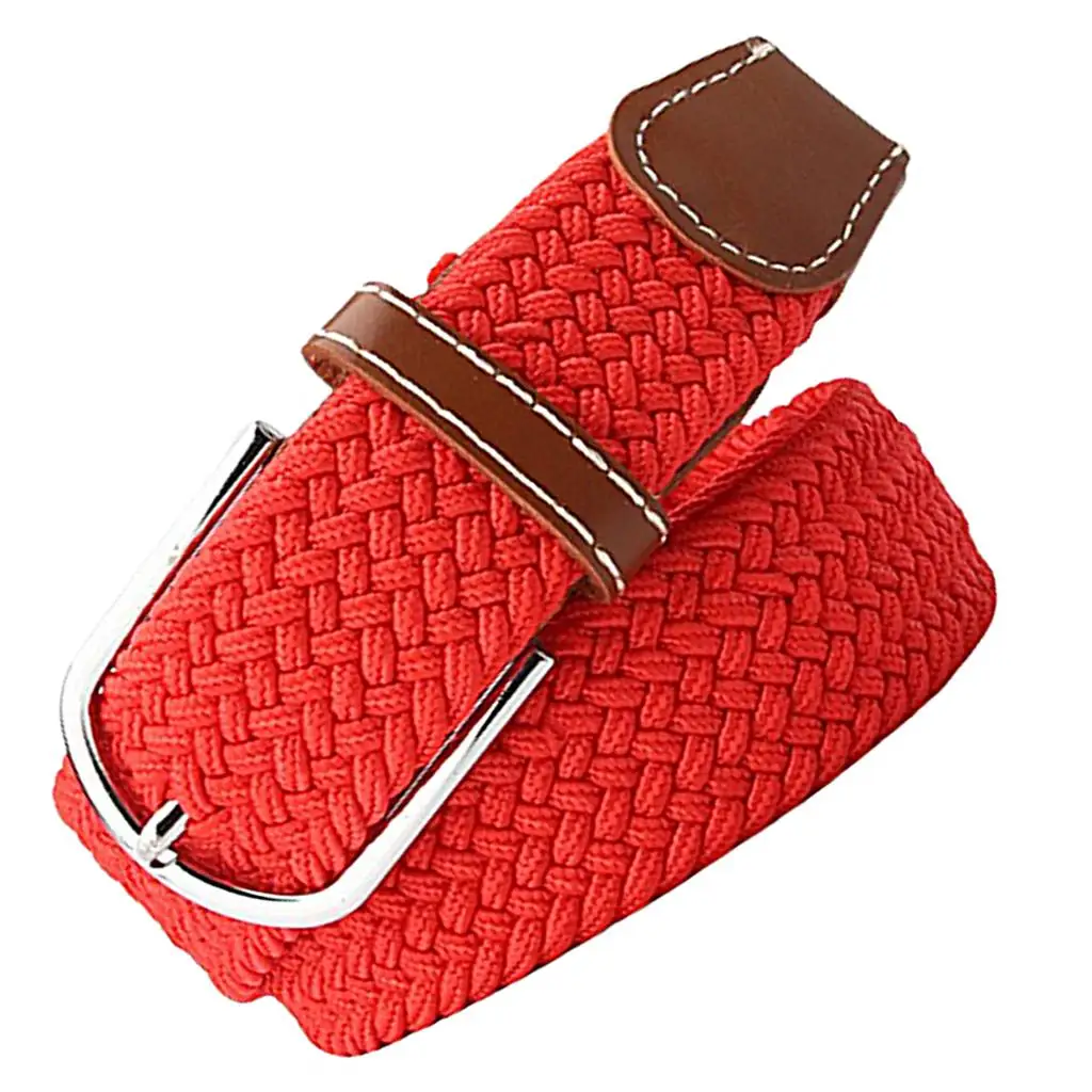 Durable Canvas Elastic Belt for Men and Women Woven Web Waistband for Outdoor Activities
