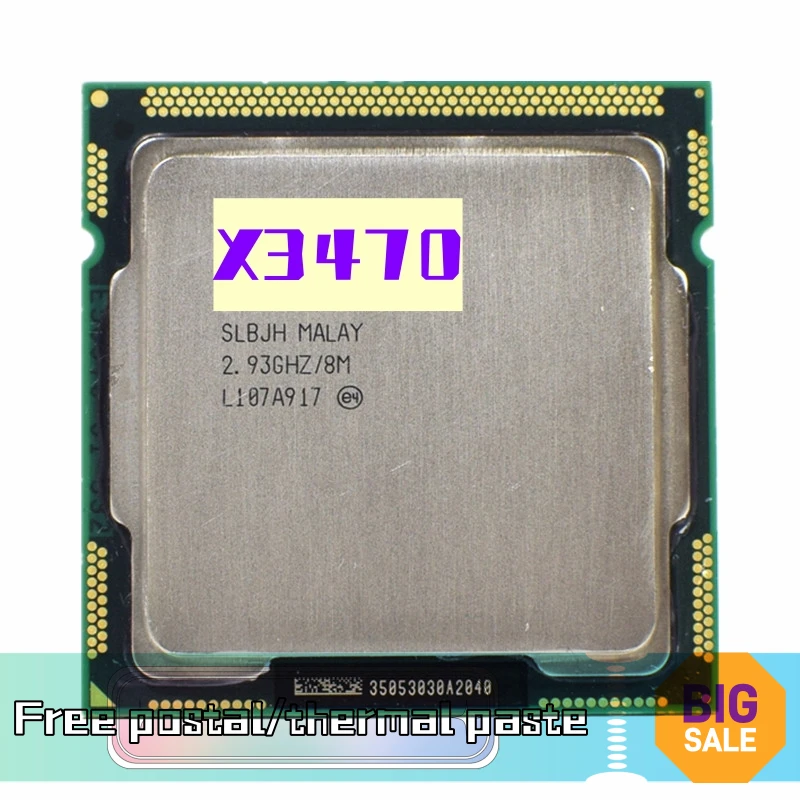 

Xeon X3470 X 3470 2,933 ГГц четырехъядерный восьмипоточный ЦПУ 95 Вт Процессор 8 Мб 95 Вт LGA 1156