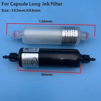 8PCS Bulk Ink System 80mm 5 Micron Capsule Ink Filter UV Ink Filter Cylindrical For Flora Crystaljet Infiniti Printer Plotter