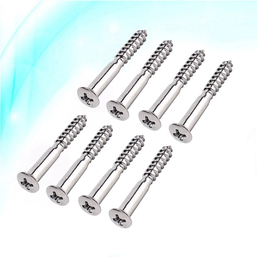 

16Pcs Steel Guitar Neck Joint Screws Mounting Bolts for Electric Guitar Bass Neck Plate Repair Accessory Steel Mounting Screw