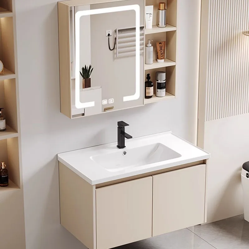 Luxury Vanity Bathroom Cabinet Organizer Skincare Jewelry Partitions Sink Bathroom Shelves Decorations Buffet Gabinete Furniture