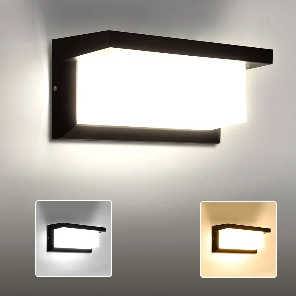 LED Vintage Rechteck Wandleuchte Innen Außen Dekorative Beleuchtung für Veranda Wohnzimmer Schlafzimmer Hof Balkon Home Decor – Detail 2
