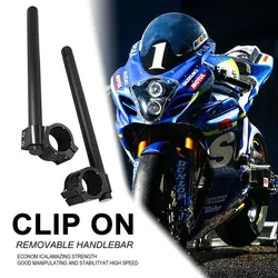 Handlebar Clip On Fork Handle Bar For Suzuki GSX-R 1300 1000 750 600 125 GSX 600 750 1100 GSF 400 600 SV650 RF600 GS500 TL1000