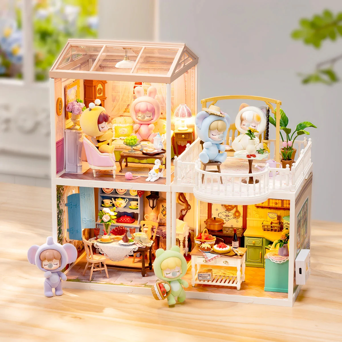 Rolife Kit per case in miniatura fai-da-te Kit diorama da cortile modello Super Creator Perfetto regalo di compleanno di Natale per adulti e bambini