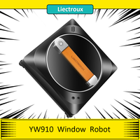 Liectroux YW910 Window Cleaning Robot, Double Water Spray, 3000Pa Vacuum Suction, Laser Sensor, App & Remote Control, Memory