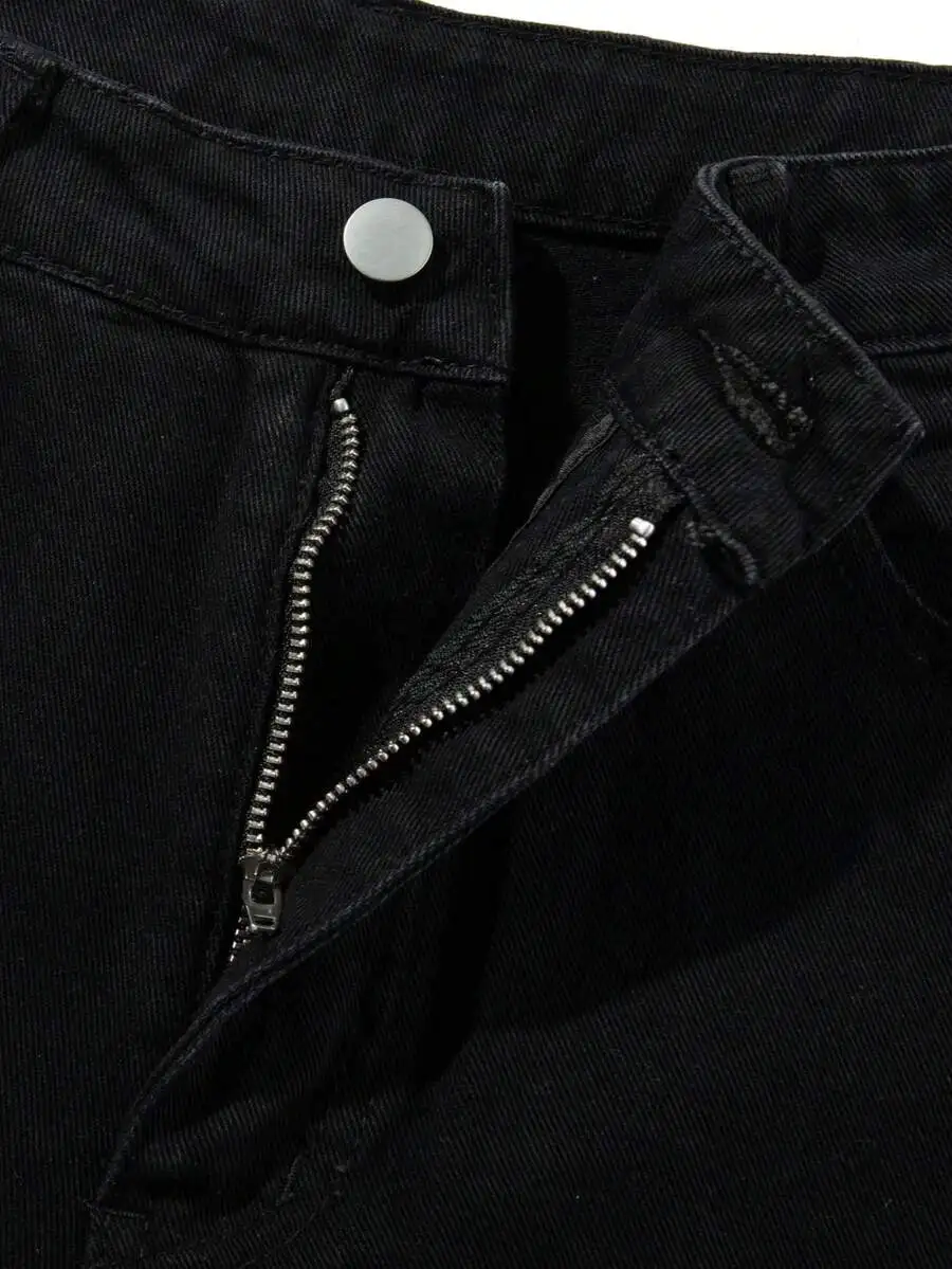 

Mens American Retro Straight Leg Jeans Emo Grunge Style