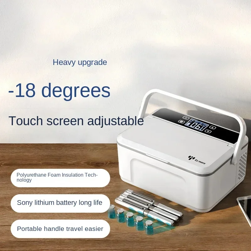 DK3: Portable Insulin Cooler, Rechargeable Car  Fridge, Compact  Refrigeration Unit for Home and Travel Cold