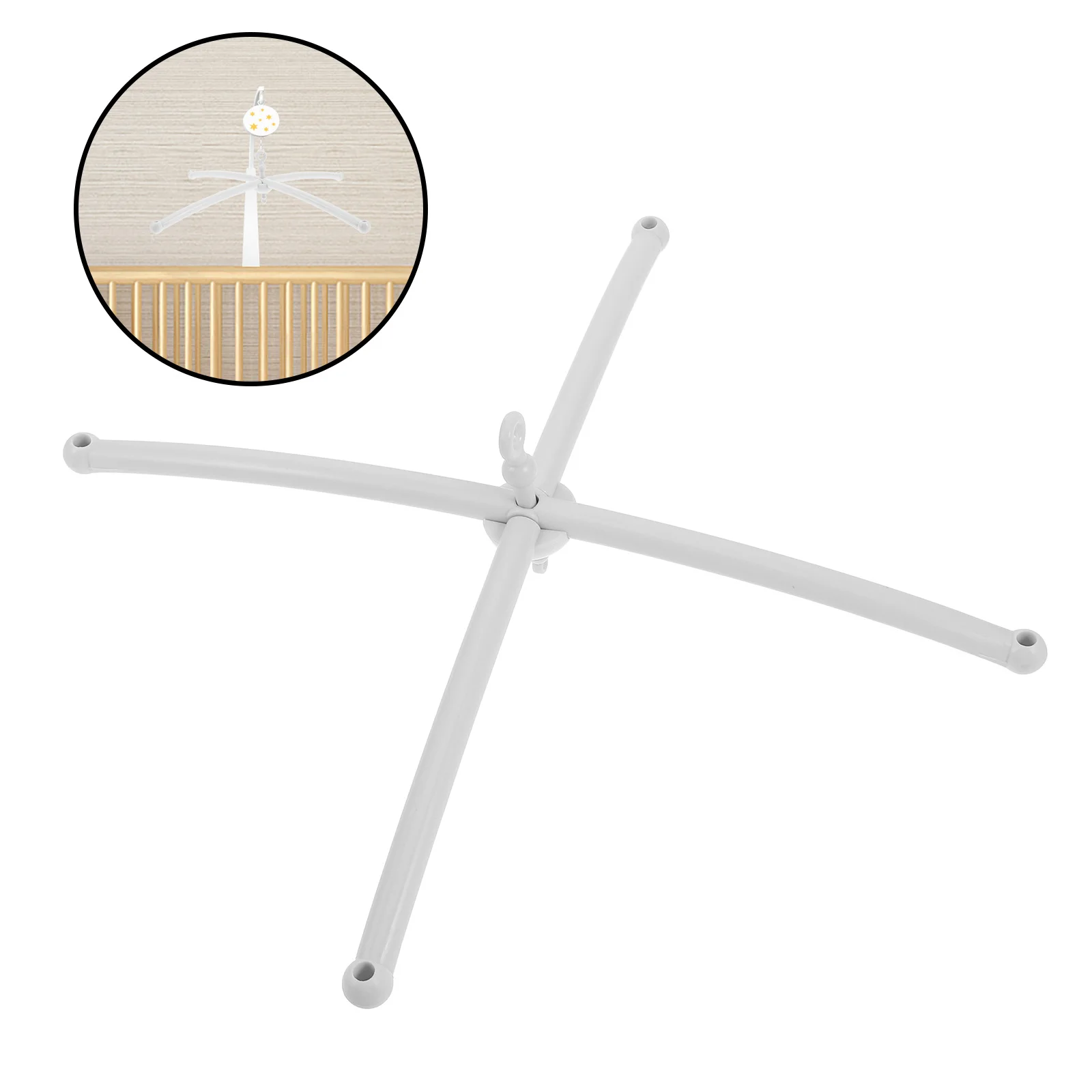 Baby Mobile Cross Bed Bell Holder For Crib Toddler Beds Music Hanger Rack Newborn Nursery Decor Accessories Durable Stand