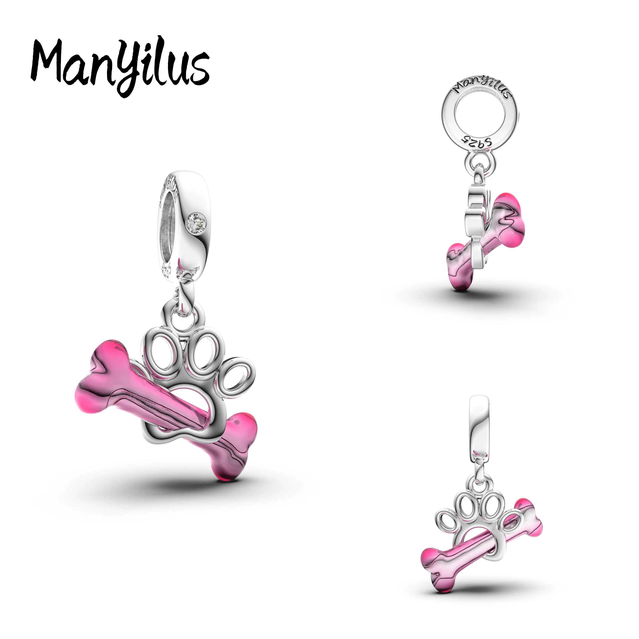 

Manyilus Charms Plata 925 Charms 925 Originales Bracelets Jewelry Pendants Necklaces for Women Phone Charm Mom Gifts Pearl 925