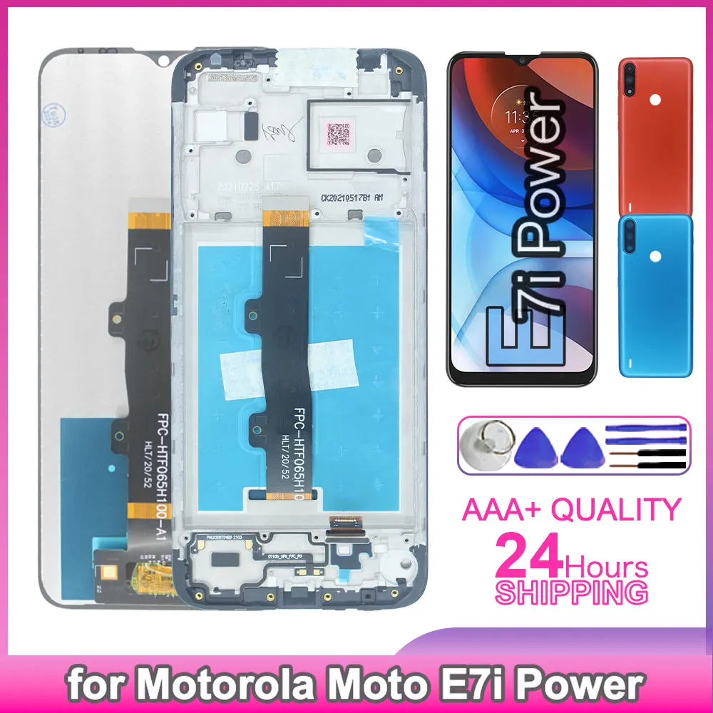 Tested LCD for Motorola Moto E7i Power Display Touch Screen Digitizer Assembly for Moto E7i Power LCD Display