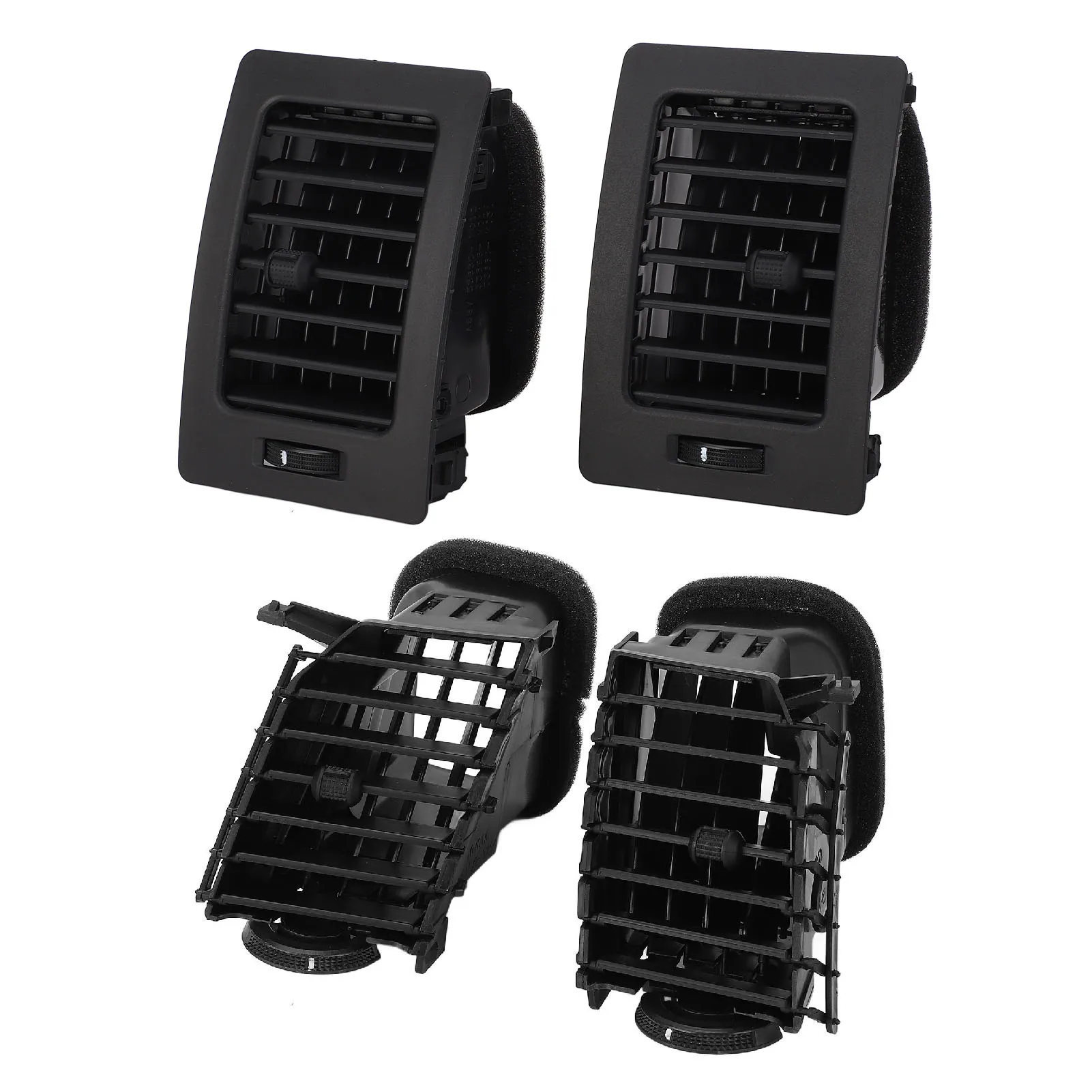 

4pcs Front AC Vent Set - Center Dash & Side Dashboard Air Conditioning Outlet Grille for Vigo 2005‑2015