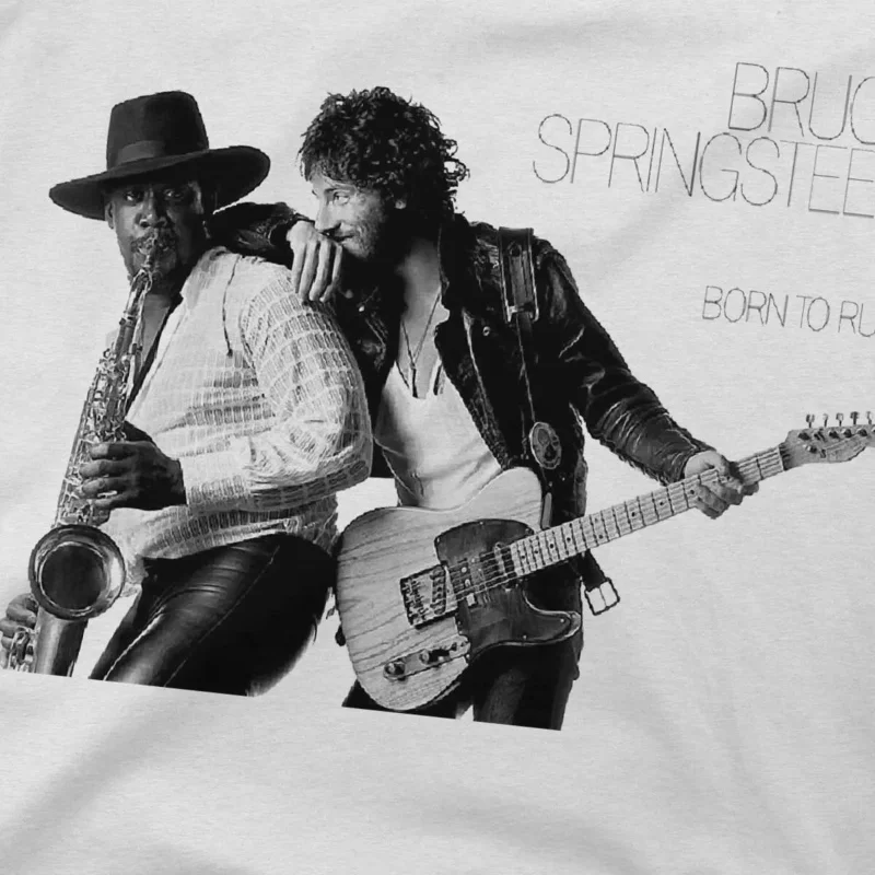 Bruce The E Street Band Springsteen la più recente maglietta per uomo nata per correre girocollo maglietta di base vestiti distintivi Streetwear