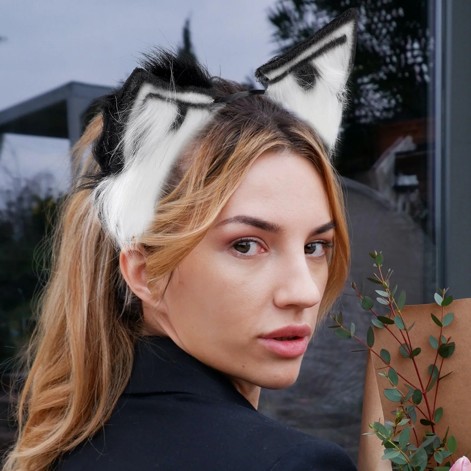 Animal Ear Headband Shaped Hairband Cosplay Headgear Fox Festive Atmosphere Plush Fabric Photo Props Cute