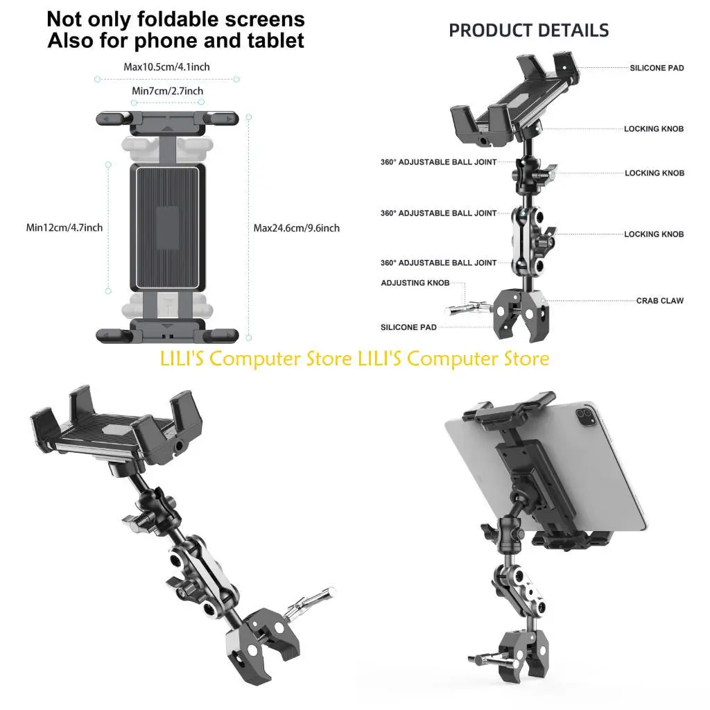 suporte-dobravel-para-tablet-a52b-suporte-para-tablet-flexivel-ajustavel-360-​​graus