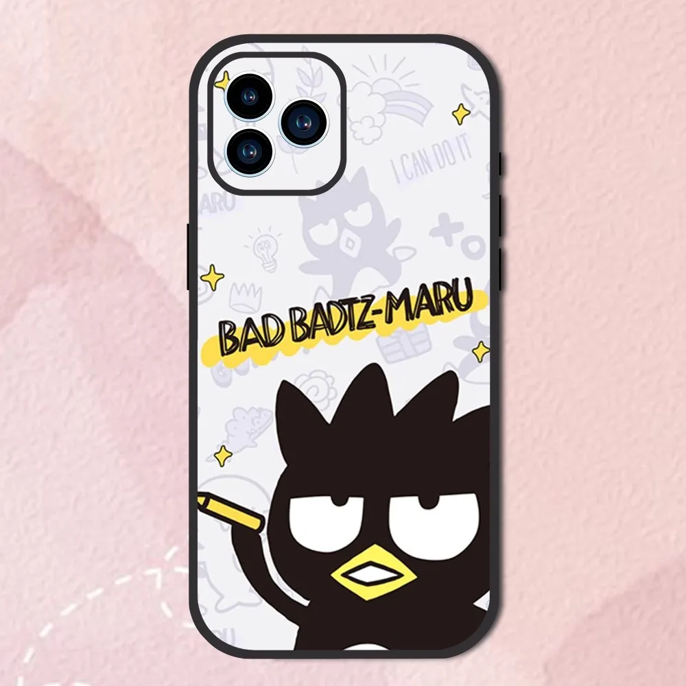 MINISO Sanrio B-Badtz-Maru Phone Case For Samsung Galaxy S10 FE S21 Ultra S22 Lite Soft Phone Shell Note 10 Back Cover