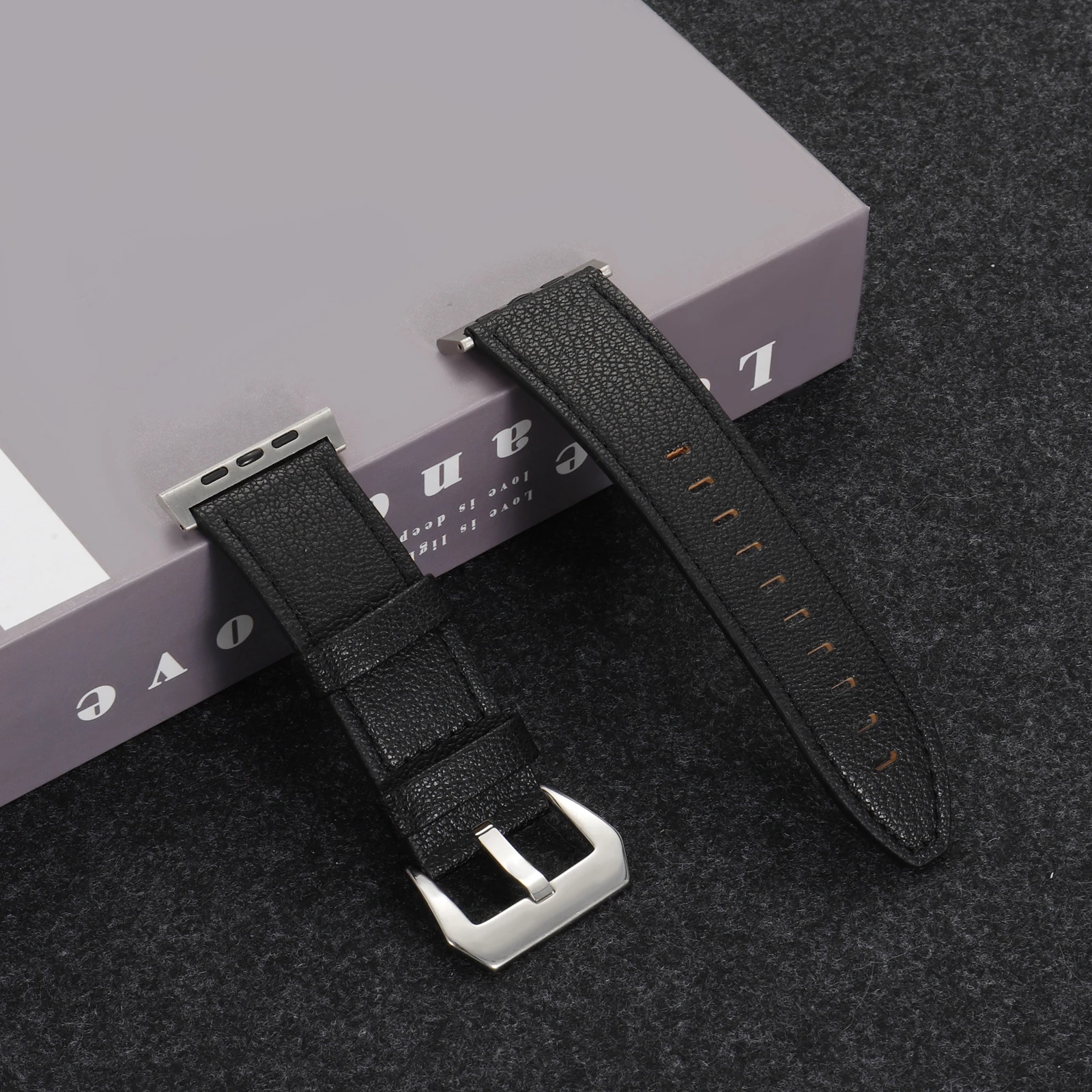 Neues Ultra Wide Magnet-Lederarmband für Apple Watch Band Series Ultra 11/10/9/8/7/6/5/4 42mm 44mm 45mm 46mm Armband – Detail 17
