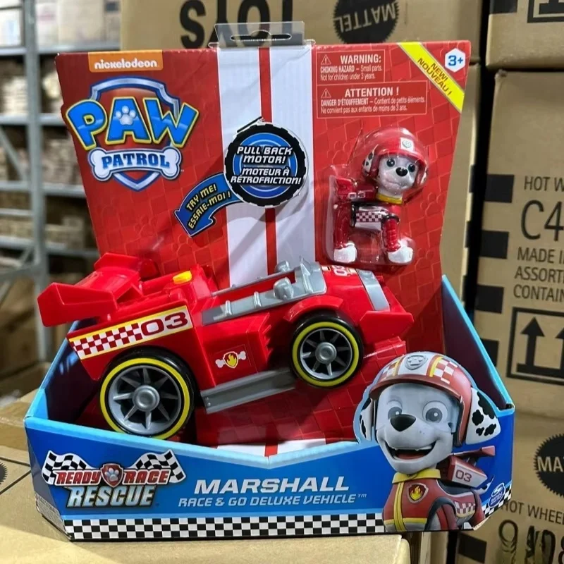

Paw Patrol Speed Racing Dog Rescue Patrol Team Make Sound Action Figure Set Toys Movie Collectible Classic Kid Toy Gift In Stock