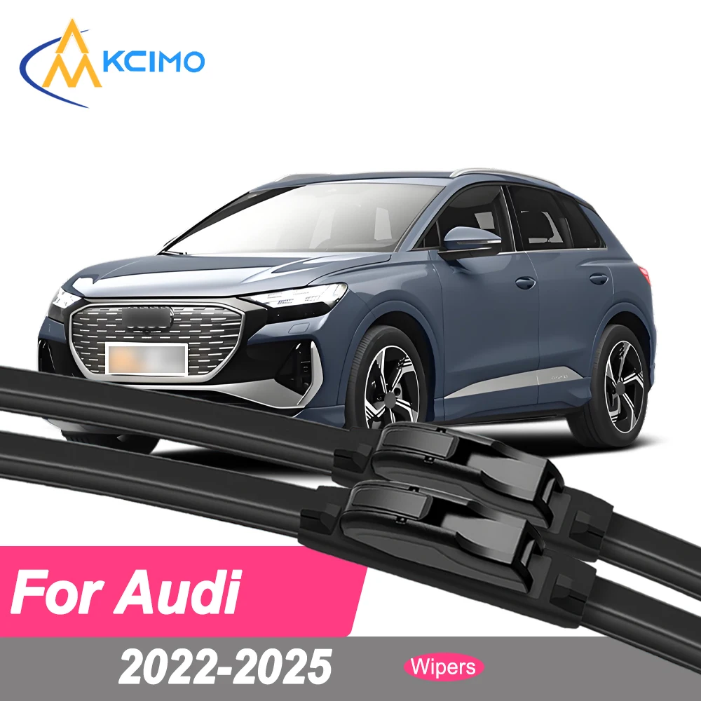 

Premium Rubber Durable Silent Windshield Wiper Blades 2pcs for Audi Q4 e-tron F4 2022-2025 Front Wiper Blades Set