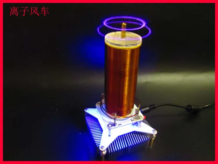 Tesla Coil Music Rotation Tesla Electronic DIY Production Kit, Ion Windmill