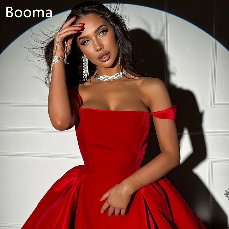 

Booma Elegant A-Line Evening Dresses Spaghetti Straps Formal Party Gowns for Women Saudi Arabic Prom Gown Customize