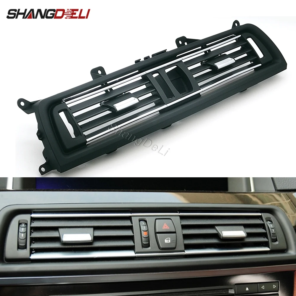 

Передняя центральная вентиляционная решетка кондиционера автомобиля, высококачественная выходная панель для BMW 5 серии F10 F11 F18 520i 523i 525i 528i 535i