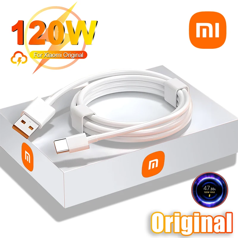 Xiaomi Original 120W 10A USB Type C USB Cable Super Fast Charing Line For Samsung Huawei Honor Fast Charge USB-C Cable Data Cord