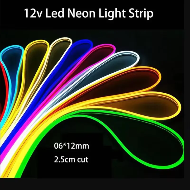 LED Flexible Neon Light Strip Silicone Set 5M 600 Lights Embedded Linear Flexible Light Strip for Ndoors Outdoors Bedroom Decora