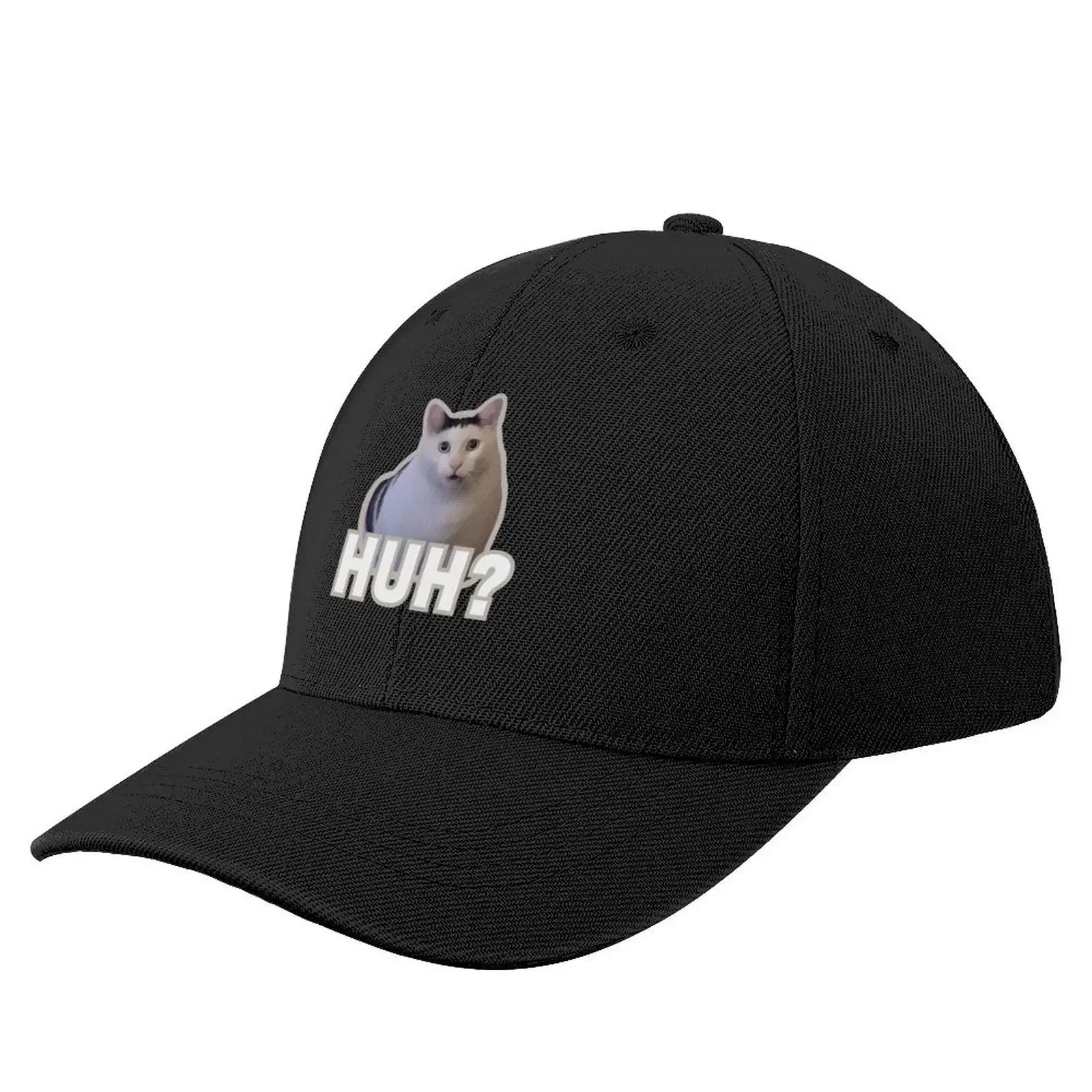 

Huh cat meme Huh Baseball Cap men's big size hat Streetwear Hat Man Luxury Christmas Hat Woman Men's