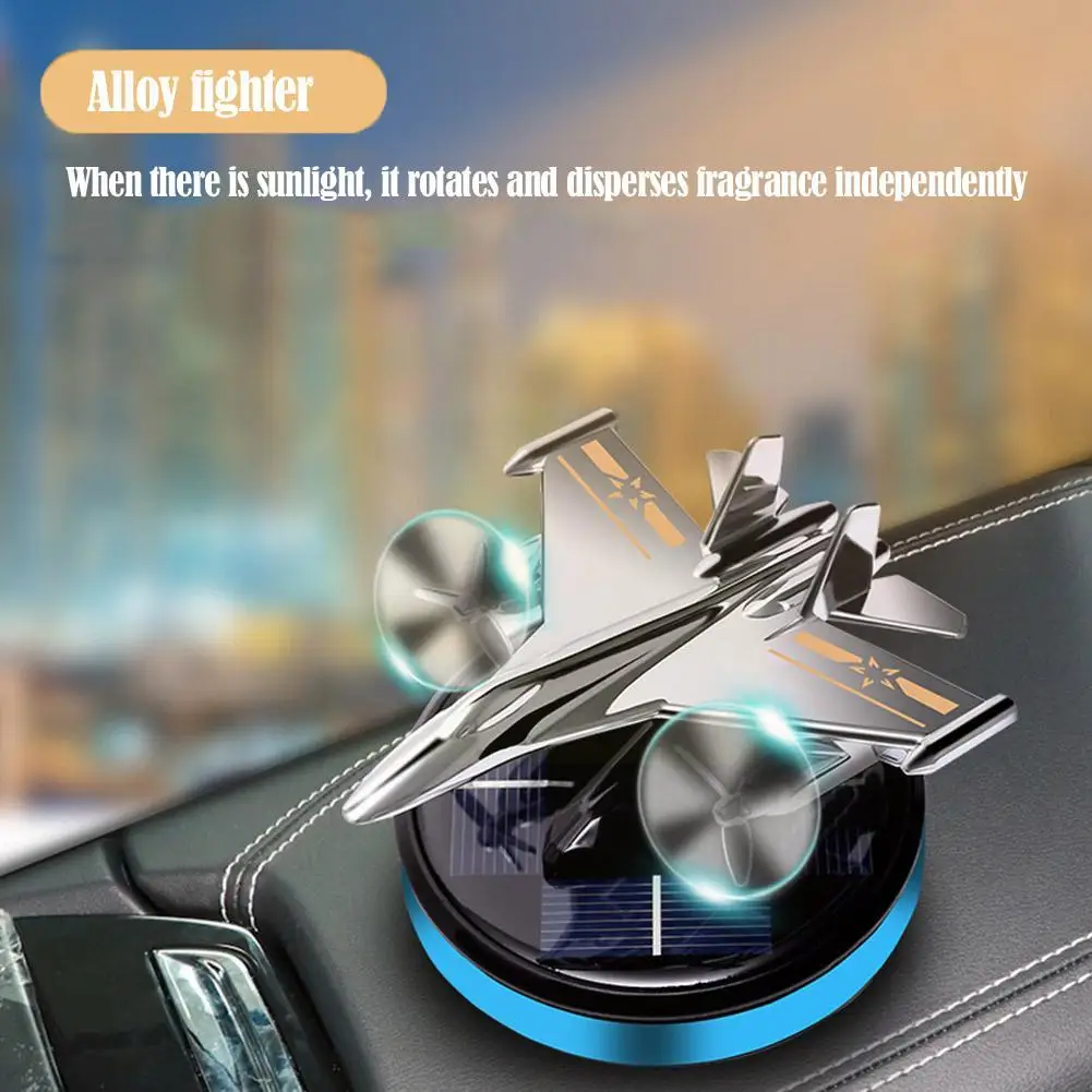 Solar Car Air Freshener Solar Aircraft Perfume Car Aromatherapy Fragrance Long-Lasting Interior Decoration Accessories Acce H1F2