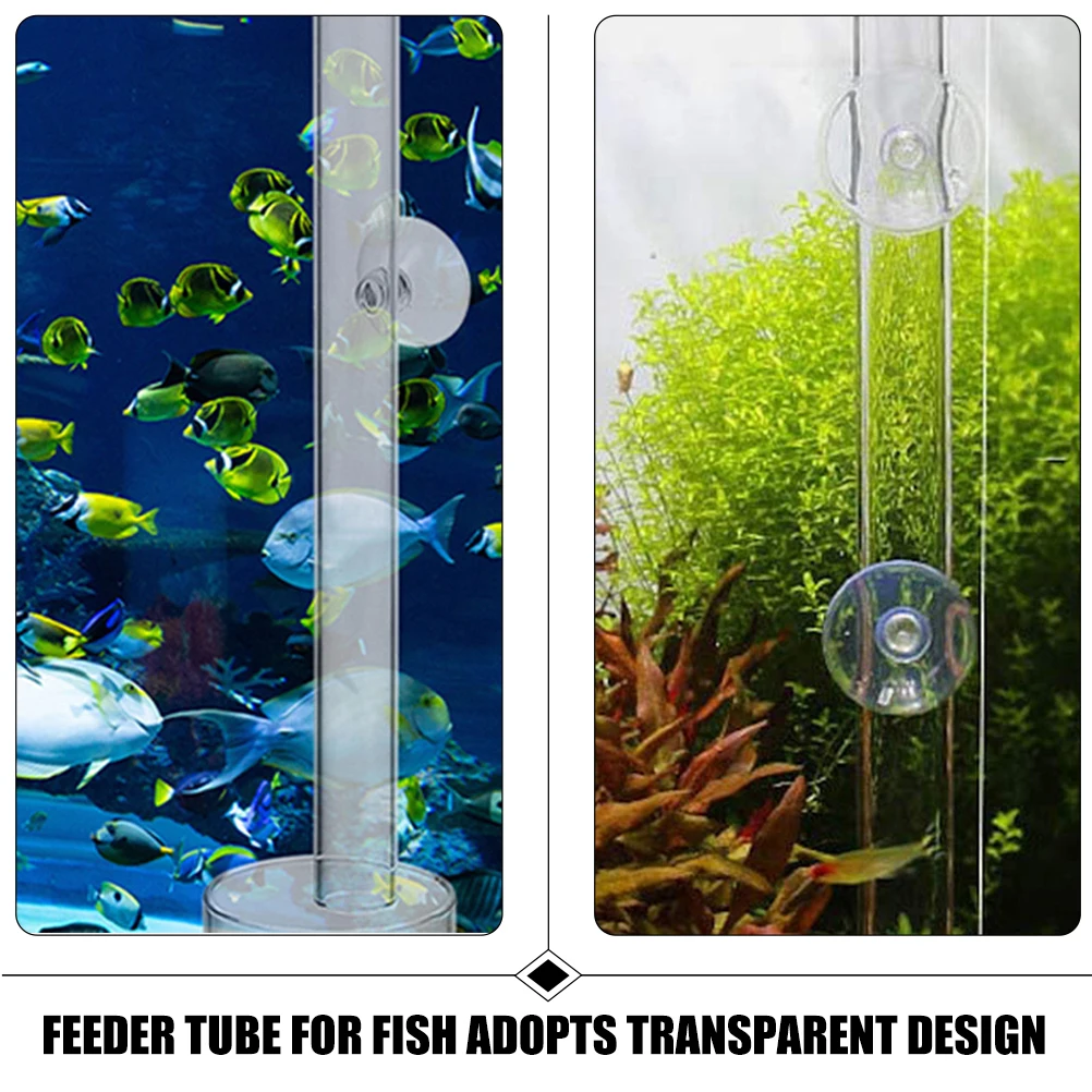 

1Set Fish Feeding Tube Acrylic Shrimp Feeder Tray Aquarium Sinking Feeding Transparent Feeder Tank Supplies Aquarium Shrimp