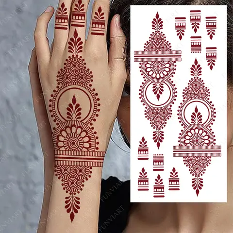 8 best sales मेंहदी स्टिकर - №4