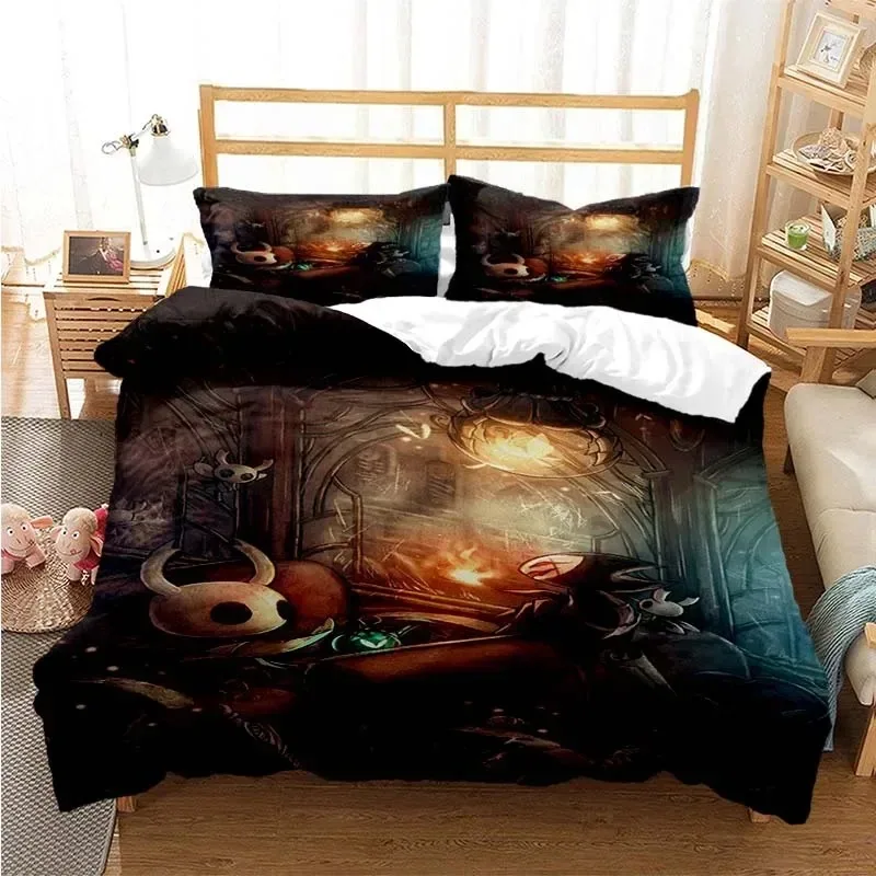 

Game Hollow Knight Fashion Bedding Set Bedroom Soft Modern Bedspreads Comefortable Kids Duvet Cover Quilt Cover And Pillowcase