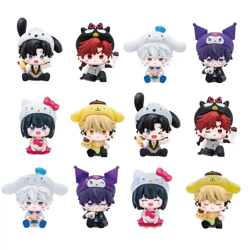 Official Link Click Sanrio Sweet Time Mini Figurine Blind Box Cheng Xiaoshi Pochacco Lu Guang Cinnamoroll Hello Kitty Anime Toy view 2